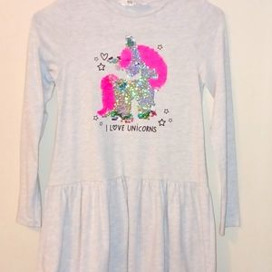 H&M  8-10 silver dress